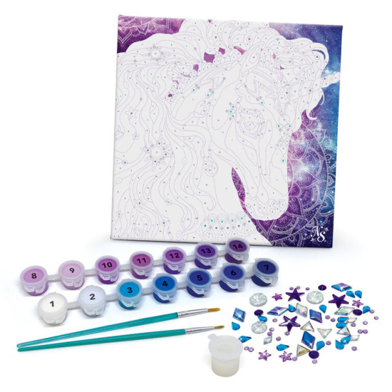 Paint-By-Number On Canvas - Nebulia & Horse