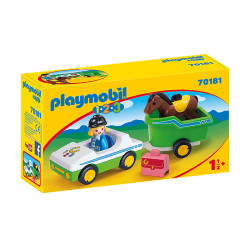 Car With Horse Trailer 5 Pcs - Playmobil