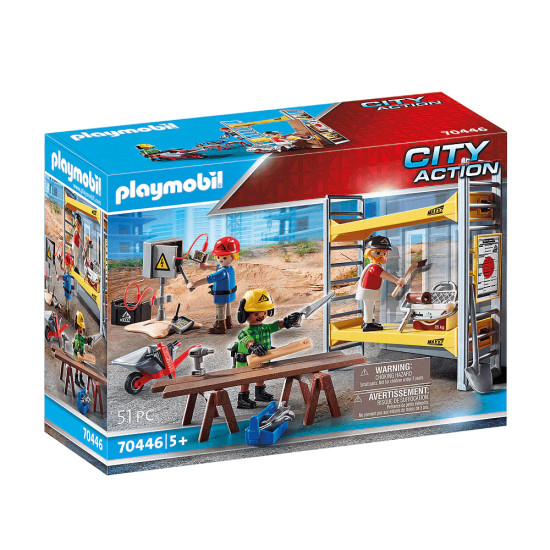 Scaffolding With Workers 51 Pcs - Playmobil