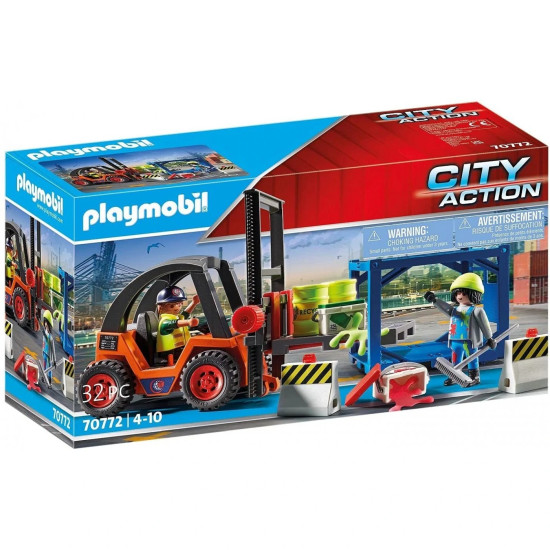 Forklift With Freight 32 Pcs - Playmobil