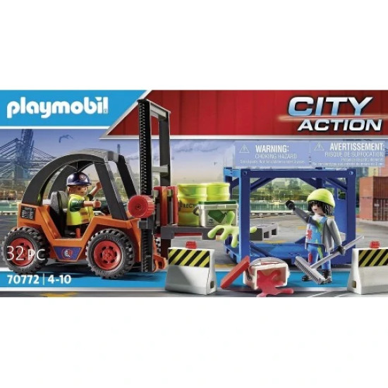 Forklift With Freight 32 Pcs - Playmobil