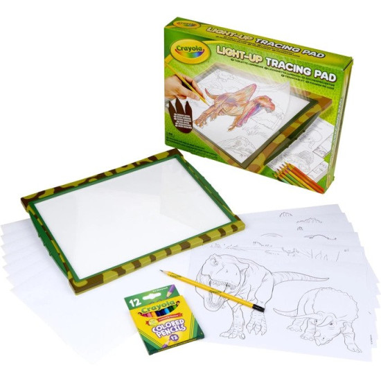 Crayola Art Game Pad with Light Dinosaurs