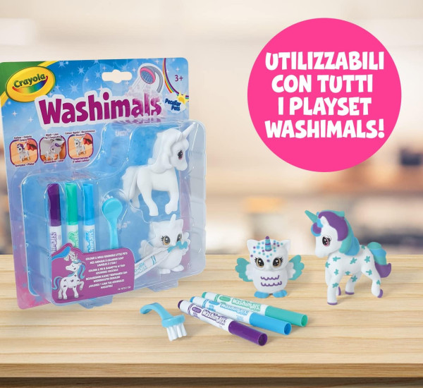 تزيين البومة ووحيد القرن من كرايولا