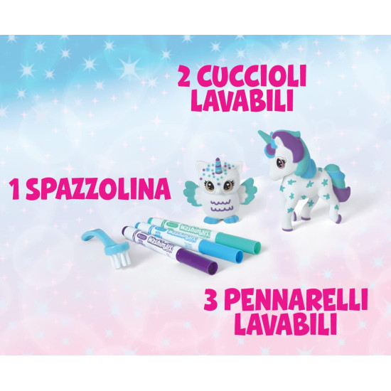 تزيين البومة ووحيد القرن من كرايولا