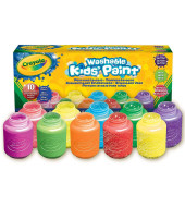 مجموعة طلاء الأطفال قابلة للغسل - 10 لون