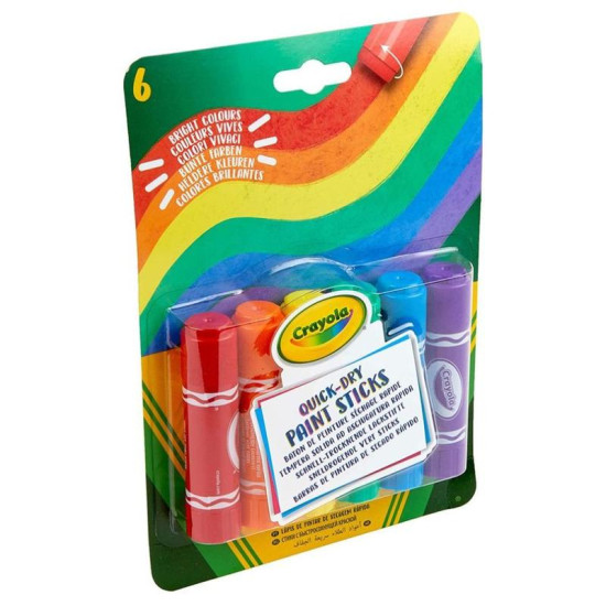 Crayola Project 6 colors Quick Dry Paint Sticks