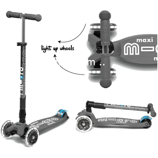 Maxi Micro Deluxe Scooter Fold LED