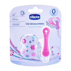 Chicco Clip With Chain - Pink