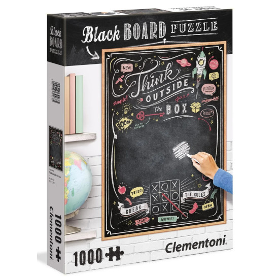 Black Board Puzzle Think Outside The Box 1000 Pcs