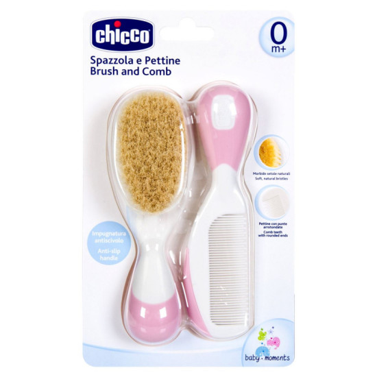 Chicco New Brush And Comb Pink