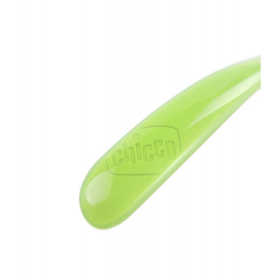 Chicco Soft Silicone Spoon 6M+ - Green