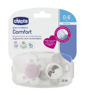Chicco Soother Ph. Comfort Girl Sil 0-6M - 2Pc