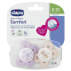 Chicco Soother Comfort Girl Sil 6-16M - 2Pc