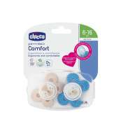 Chicco Soother Comfort Boy Sil 6-16M 2Pc