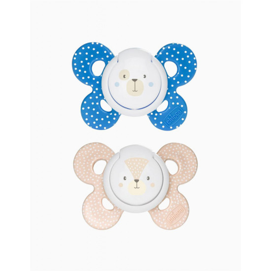 Chicco Soother Comfort Boy Sil 6-16M 2Pc
