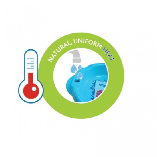 طبق مستدير أزرق - +6 اشهر