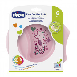 Chicco Easy Feeding Bowl For Girls - +6 M