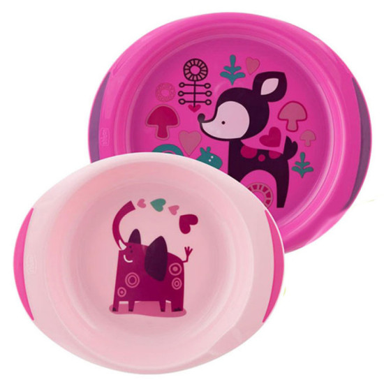 Chicoo Dish Set 12M+ - Girls