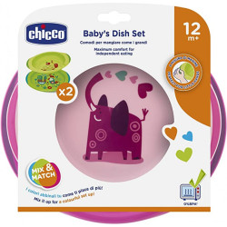 Chicoo Dish Set 12M+ - Girls