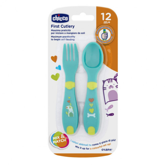 Chicco First Cutlery 12M+ Neutral
