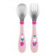 Chicco Metal Cutlery 18M+ - Girl