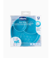 Chicco Silicone Divided Plate Teal - 12M+