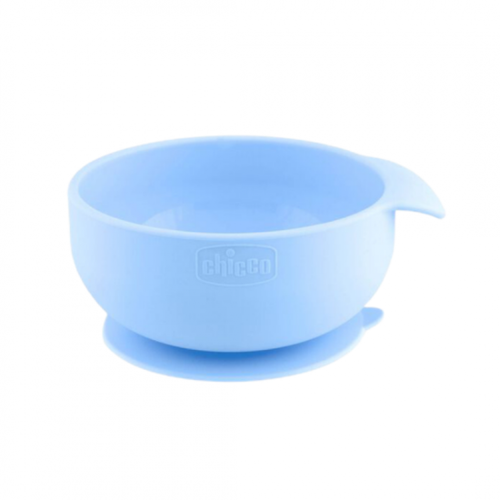 Chicco Silicone Suction Bowl Blue - 6M+