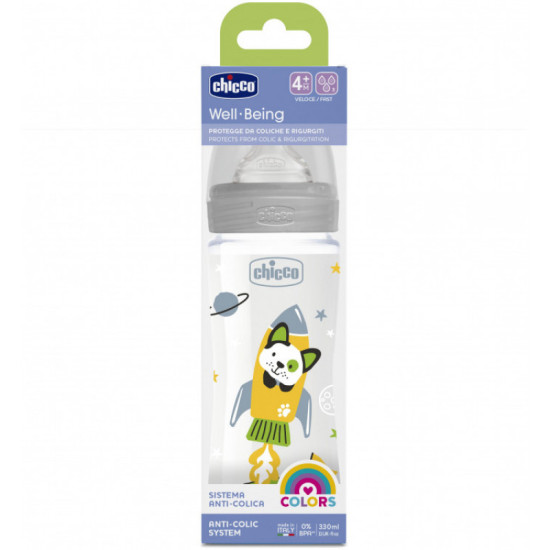 Chicco Bottle Wb Col Pp Uni 330 Fast Sil
