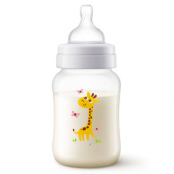 Anti Colic Bottle with Airfree Valve - 260 ml Giraffe