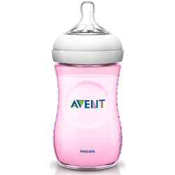 Avent Natural Baby Bottle 260 ml Pink