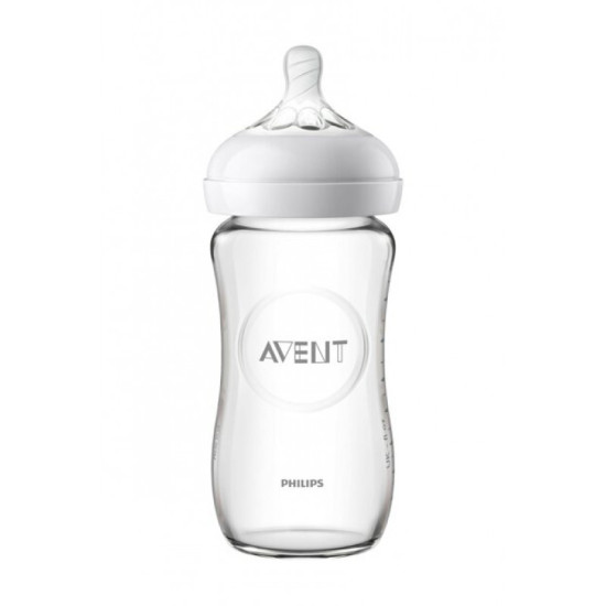 Avent Natural Glass Feeding Bottle 240 ml