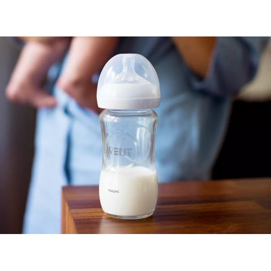 Avent Natural Glass Feeding Bottle 240 ml