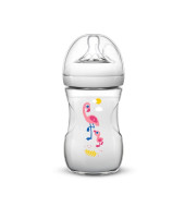 Avent Natural Baby Bottle 260 ml Flamingo
