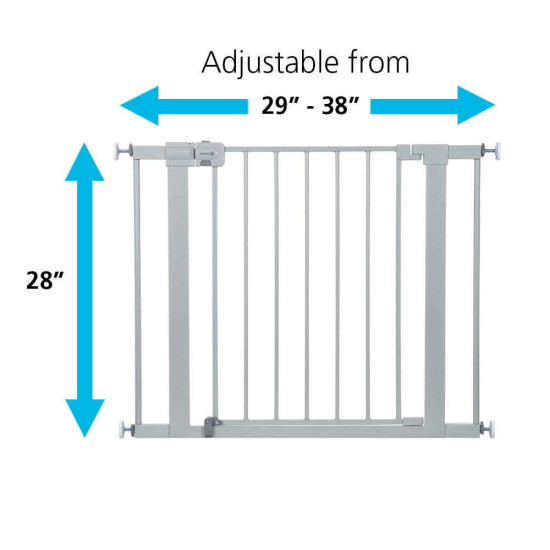 Safety 1ˢᵗ Simple Pass Walk-Through Gate - Grey