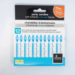 Aqua Combo Candles -12pack