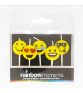 Emojie shape candles - 5 pcs