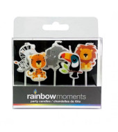 Jungle Animals Paraffin Shape Candles - 5pcs