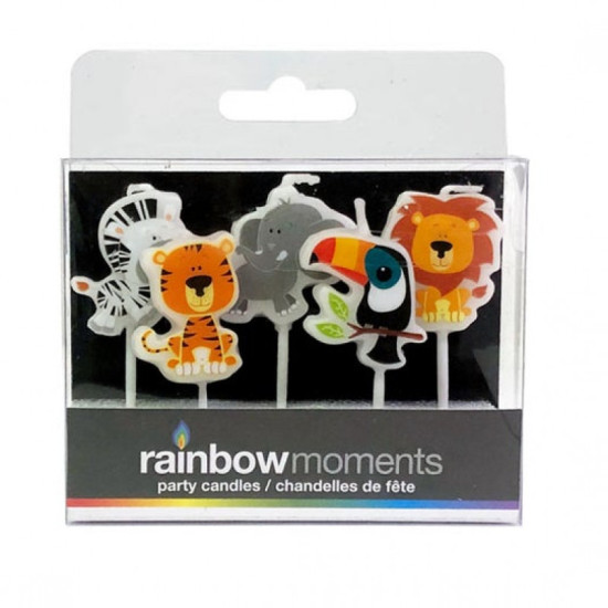 شموع على شكل حيوانات الغابة - 5 قطع
