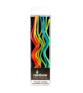 Curly Candles 10 Pack - Rainbow Colors