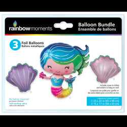 Foil Balloon Set – Mermaid Theme