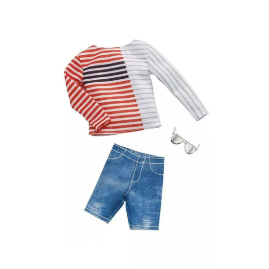 Ken's clothes , sunglasses and striped half-shirt