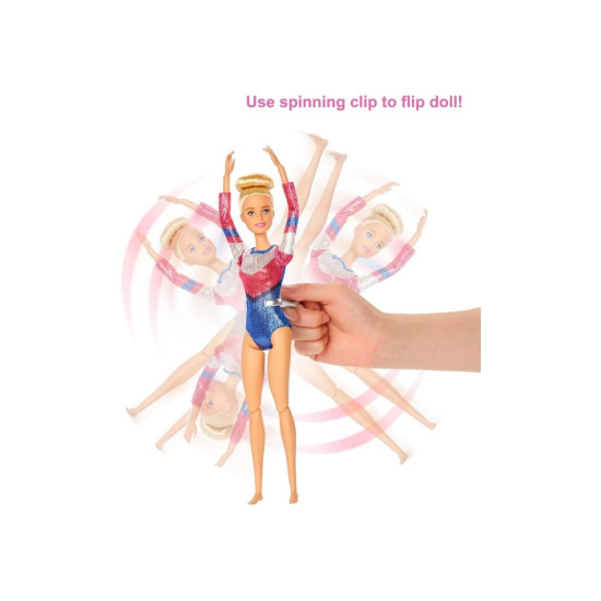 مجموعة لعب باربي الجمباز