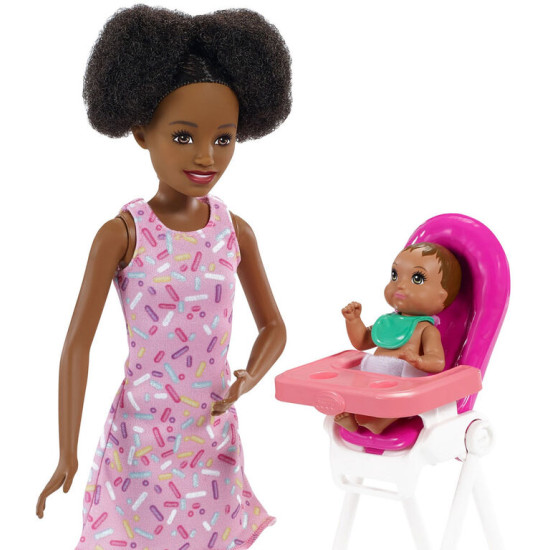 Barbie Skipper Babysitters Doll& Playset -Black Hair