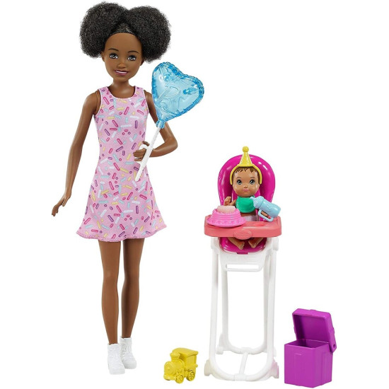 Barbie Skipper Babysitters Doll& Playset -Black Hair