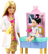 Doctor Barbie Pediatrician Set
