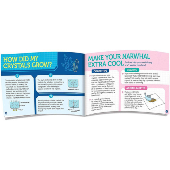 Grow Your Own Crystal Narwhal - Klutz