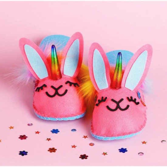 Sew Your Own Unicorn Bunny Slippers - Klutz