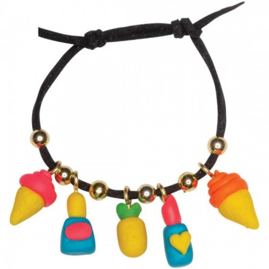 Clay Charm Bracelets Trendy Treats - Klutz