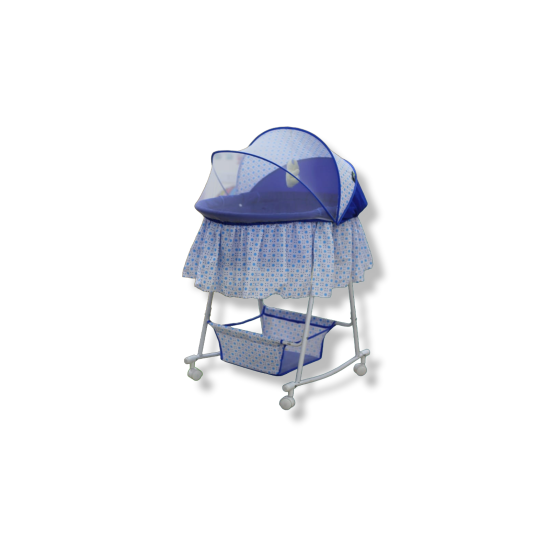 Cradle With Mosquito Net - Blue