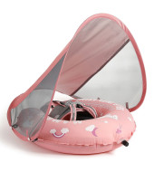 Self-inflating chest float with canopy - Pink